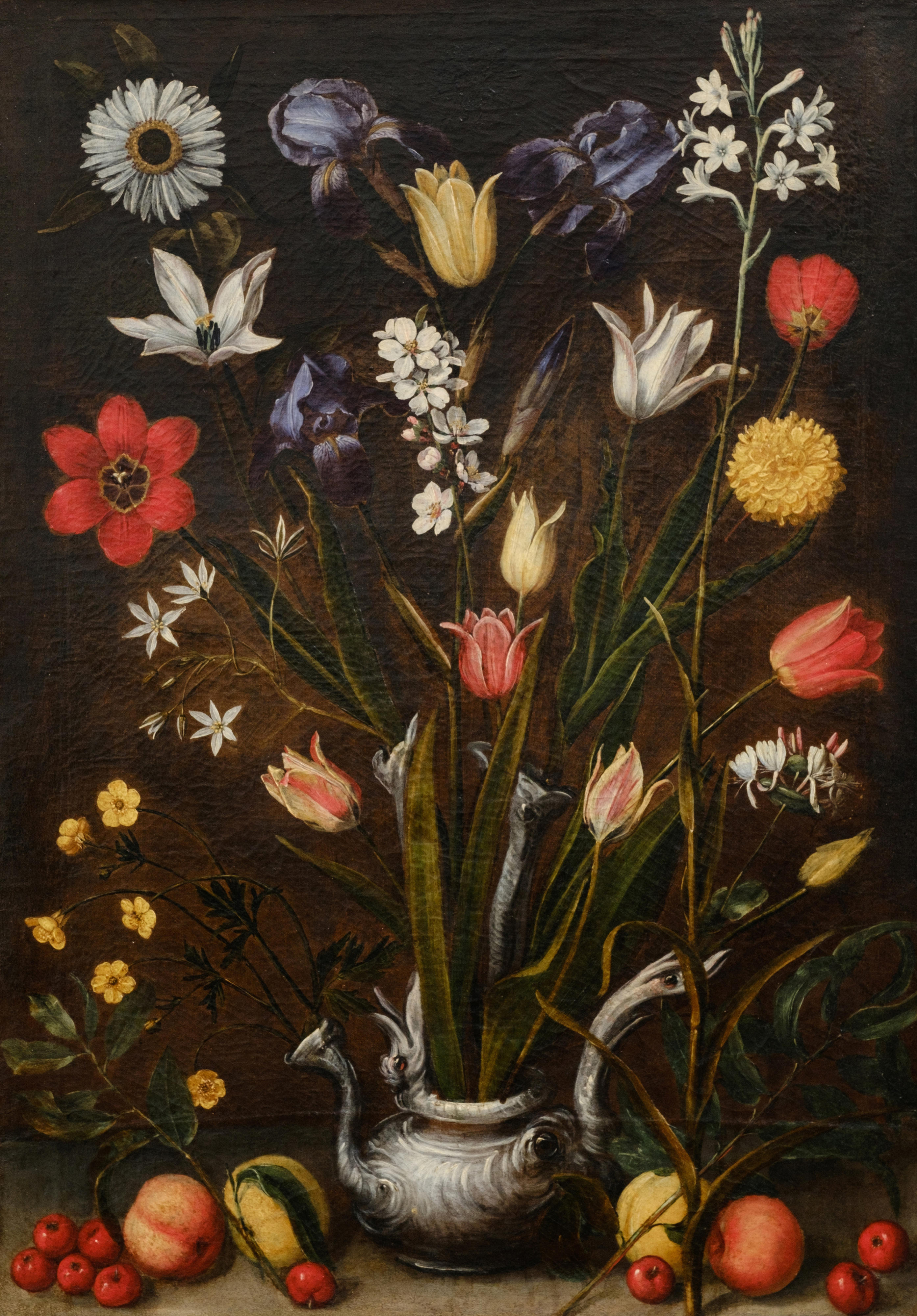 Flowers in a Grotesque Vase